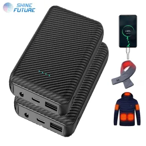 1 - AC - SHINEFUTURE 20,000mAh Power Bank: DC7.4V portable charger for heating vests & phones