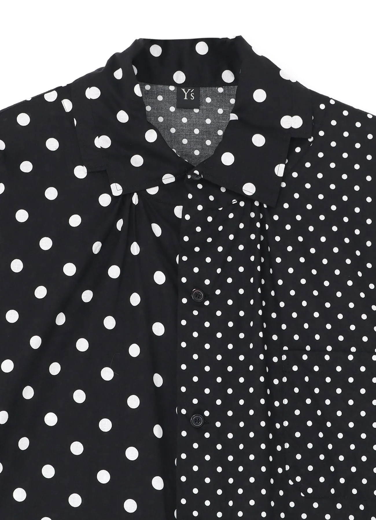 60/- COTTON LAWN DOT PRINT SQUARE COLLAR SHIRT