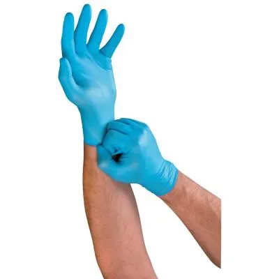 Ansell TouchNTuff Lightweight Nitrile Gloves, 3 mil, Large, Light Blue, 586315