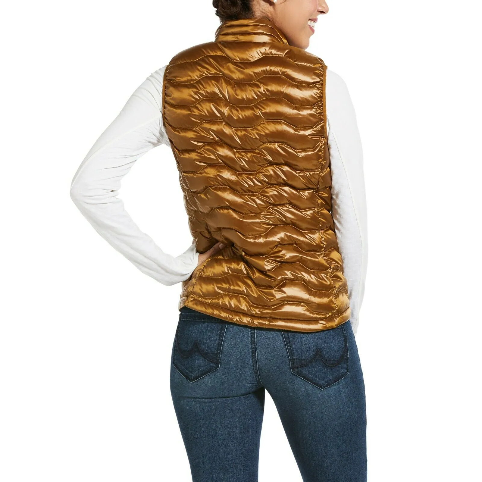 Ariat® Ladies Ideal 3.0 Down Insulated Gold  Vest 10032645