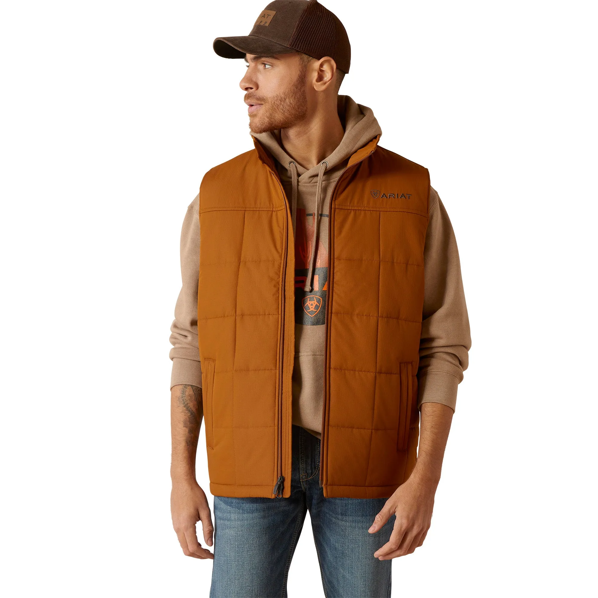 Ariat Men's Crius Insulated Chestnut Brown Vest 10046736