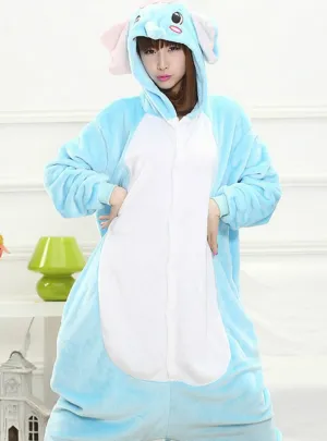 BLUE ELEPHONT COSTUME PAJAMAS ONESIE