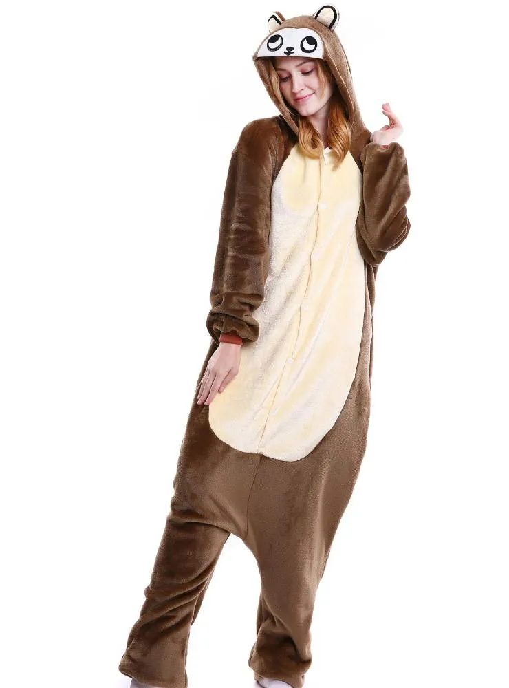 BROWN MONKEY ONESIES ANIMAL PAJAMAS FOR WOMEN MEN