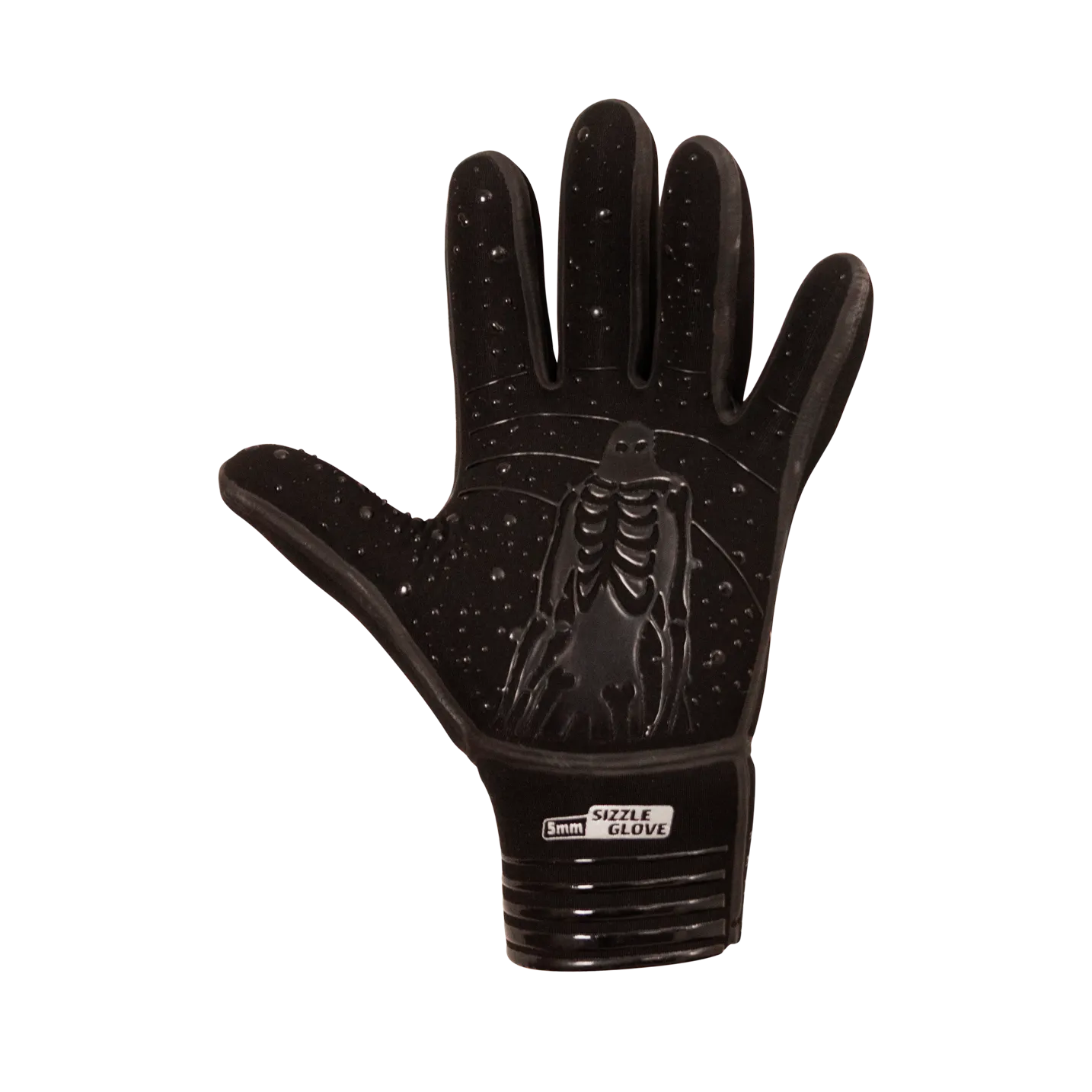 Buell Surf 5mm 5 Finger Gloves-Black