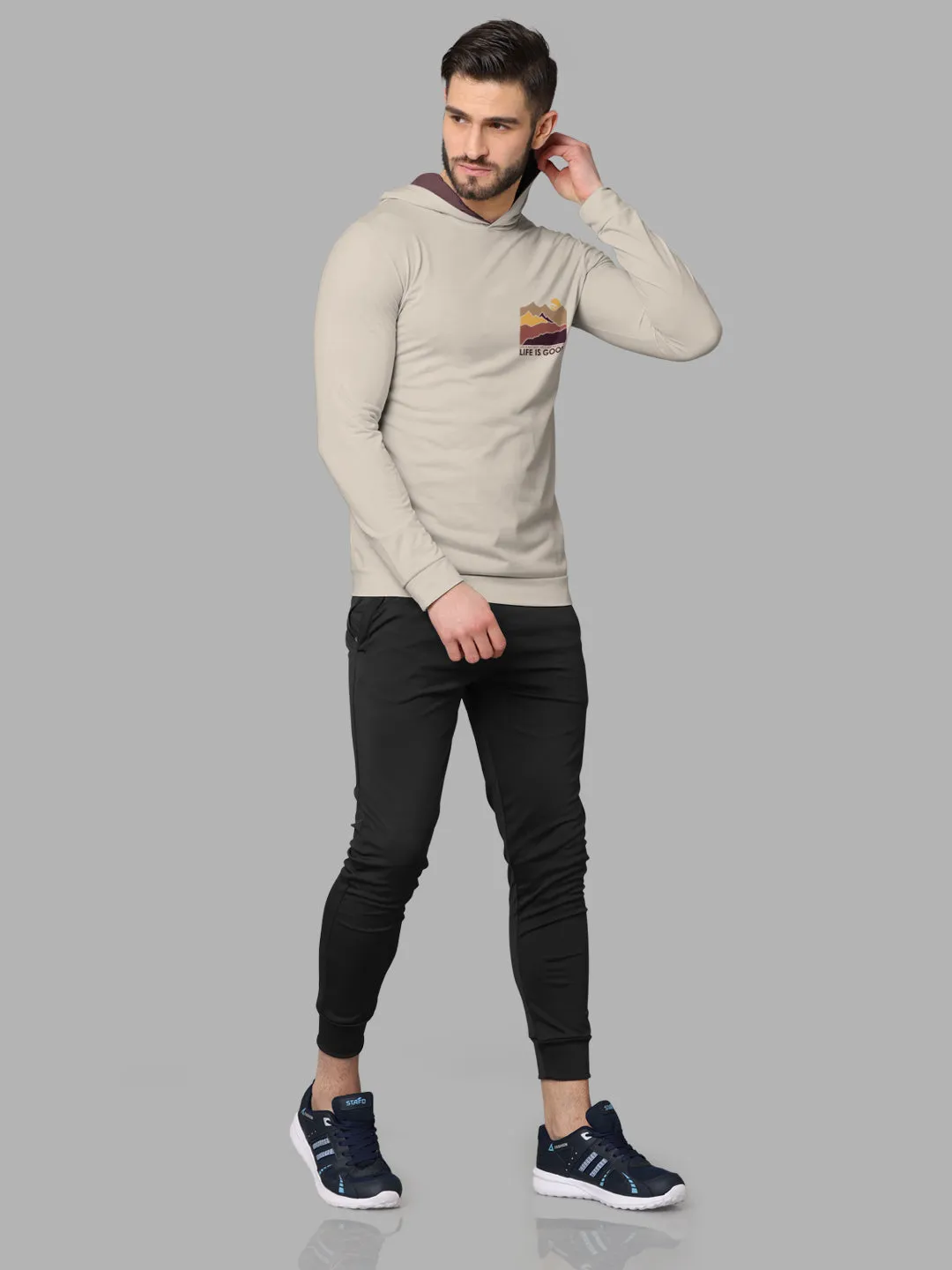 Bullmer Mens Loop Knit Hooded T Shirt by Hellcat