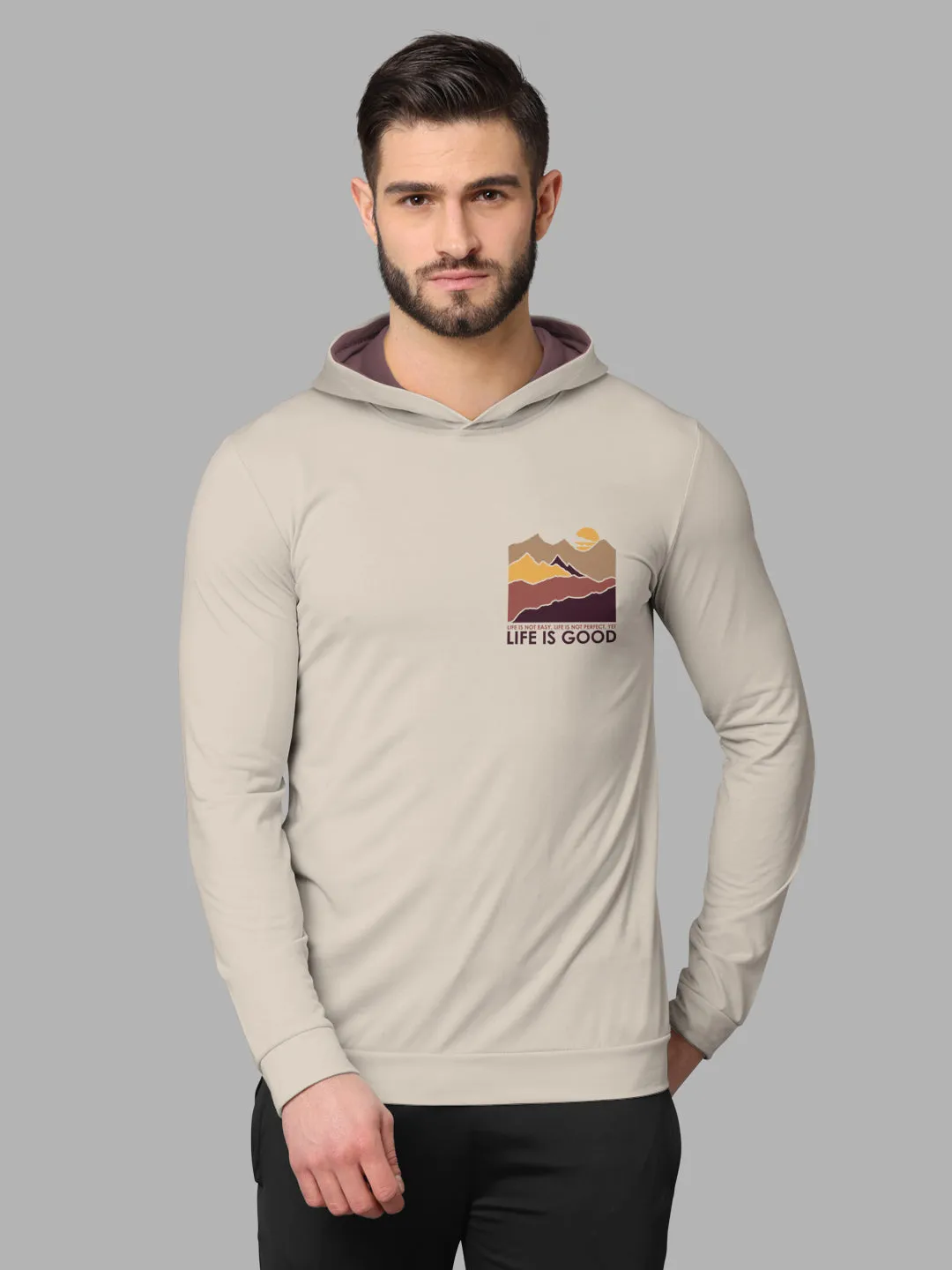 Bullmer Mens Loop Knit Hooded T Shirt by Hellcat