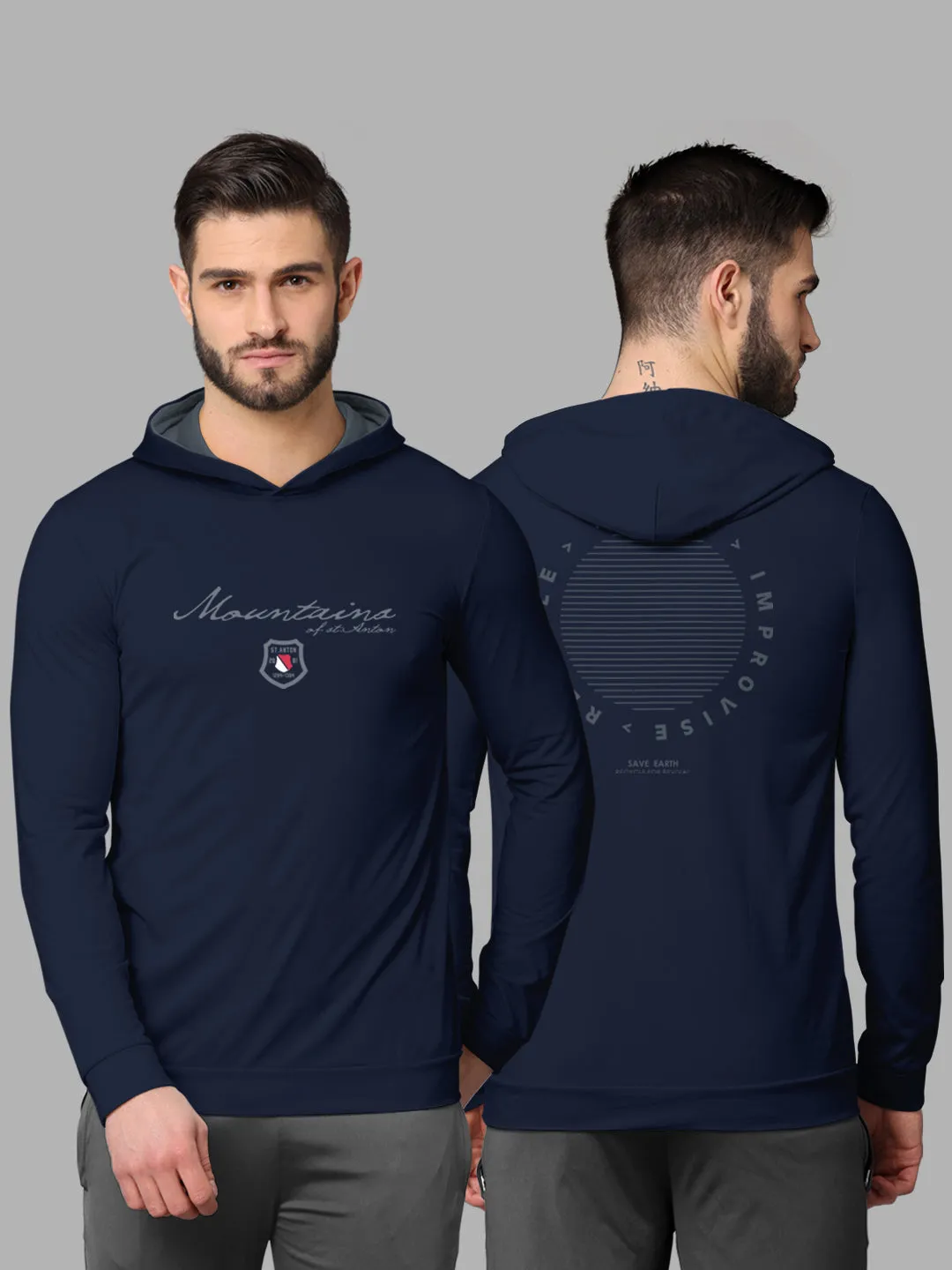 Bullmer Mens Loop Knit Hooded T Shirt by Hellcat