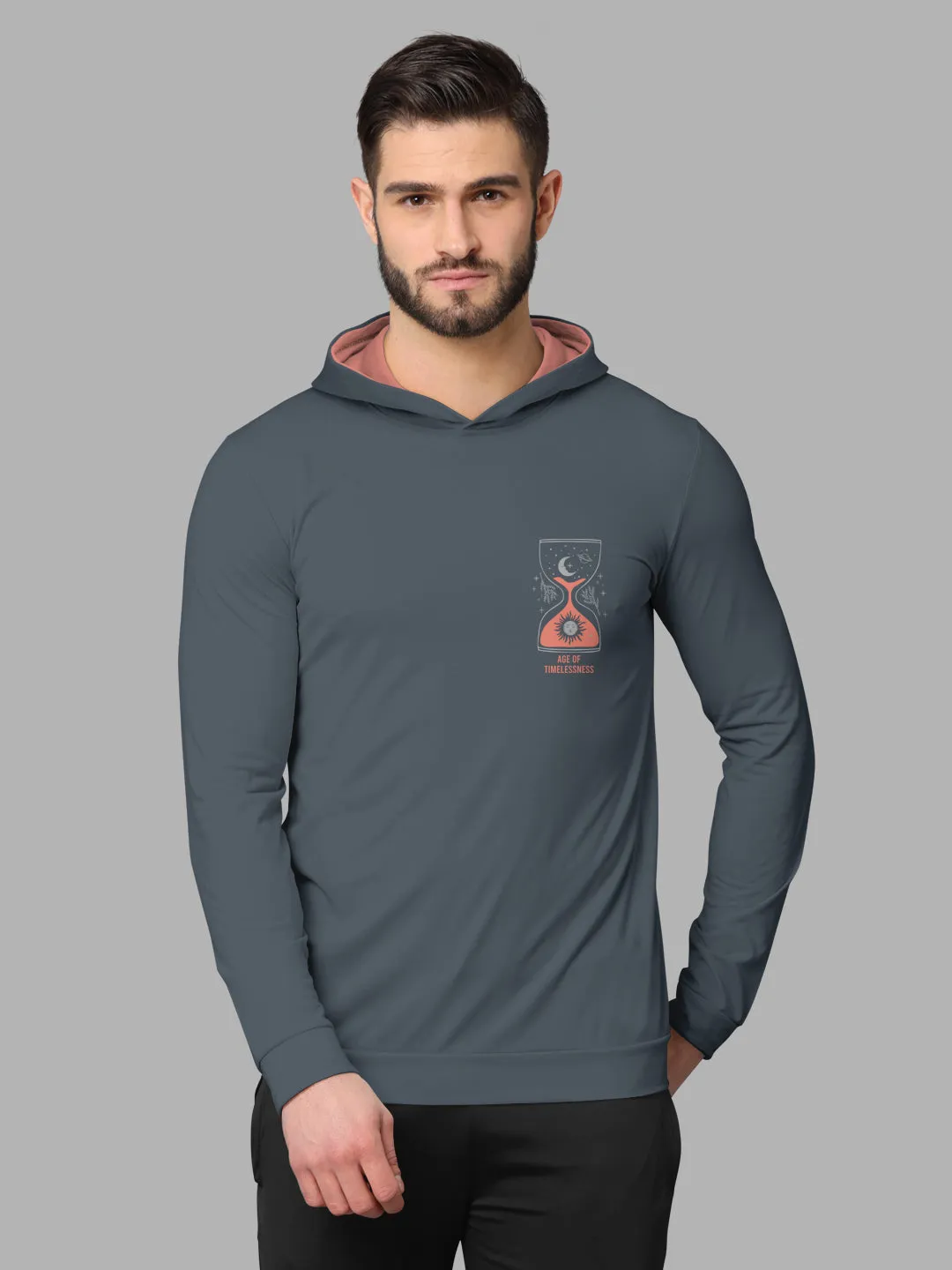 Bullmer Mens Loop Knit Hooded T Shirt by Hellcat