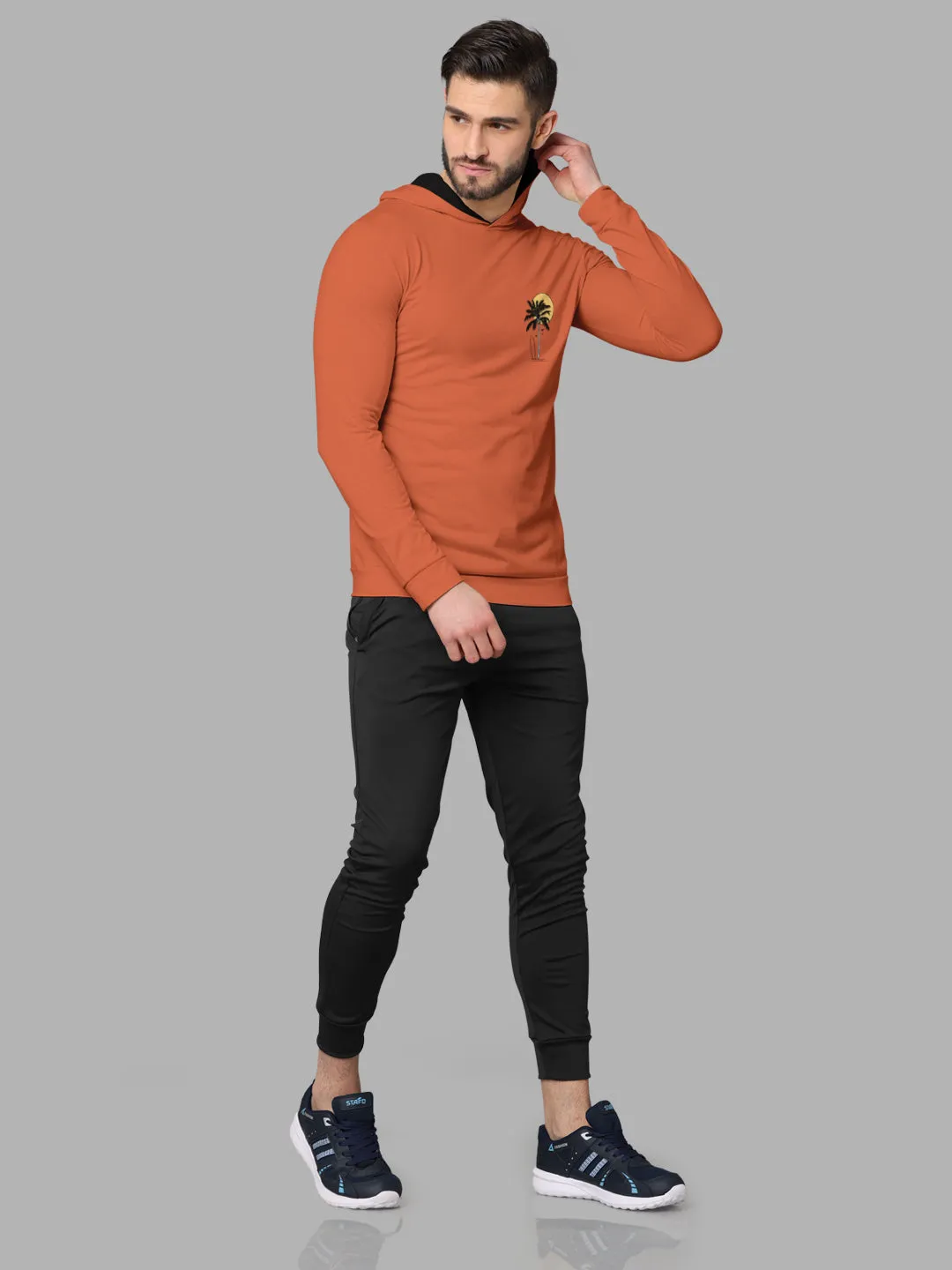 Bullmer Mens Loop Knit Hooded T Shirt by Hellcat