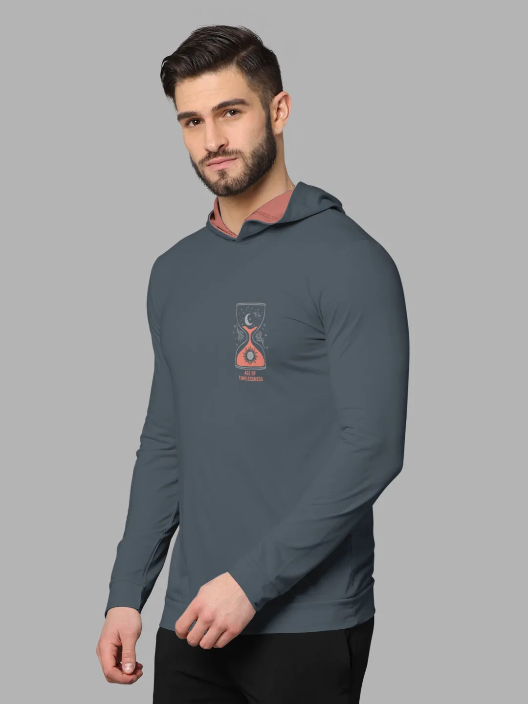 Bullmer Mens Loop Knit Hooded T Shirt by Hellcat