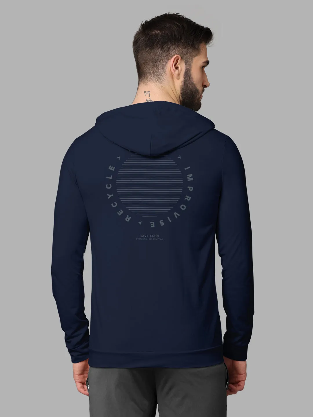 Bullmer Mens Loop Knit Hooded T Shirt by Hellcat