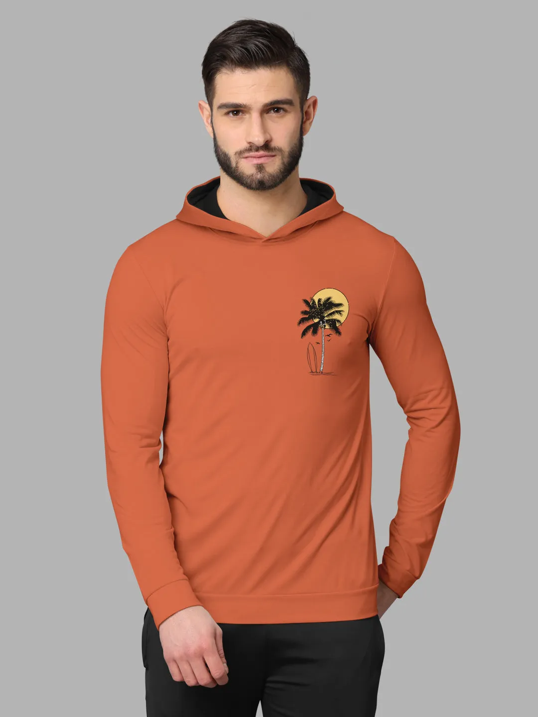 Bullmer Mens Loop Knit Hooded T Shirt by Hellcat