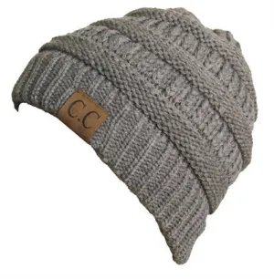 C.C Light Melange Grey Beanie