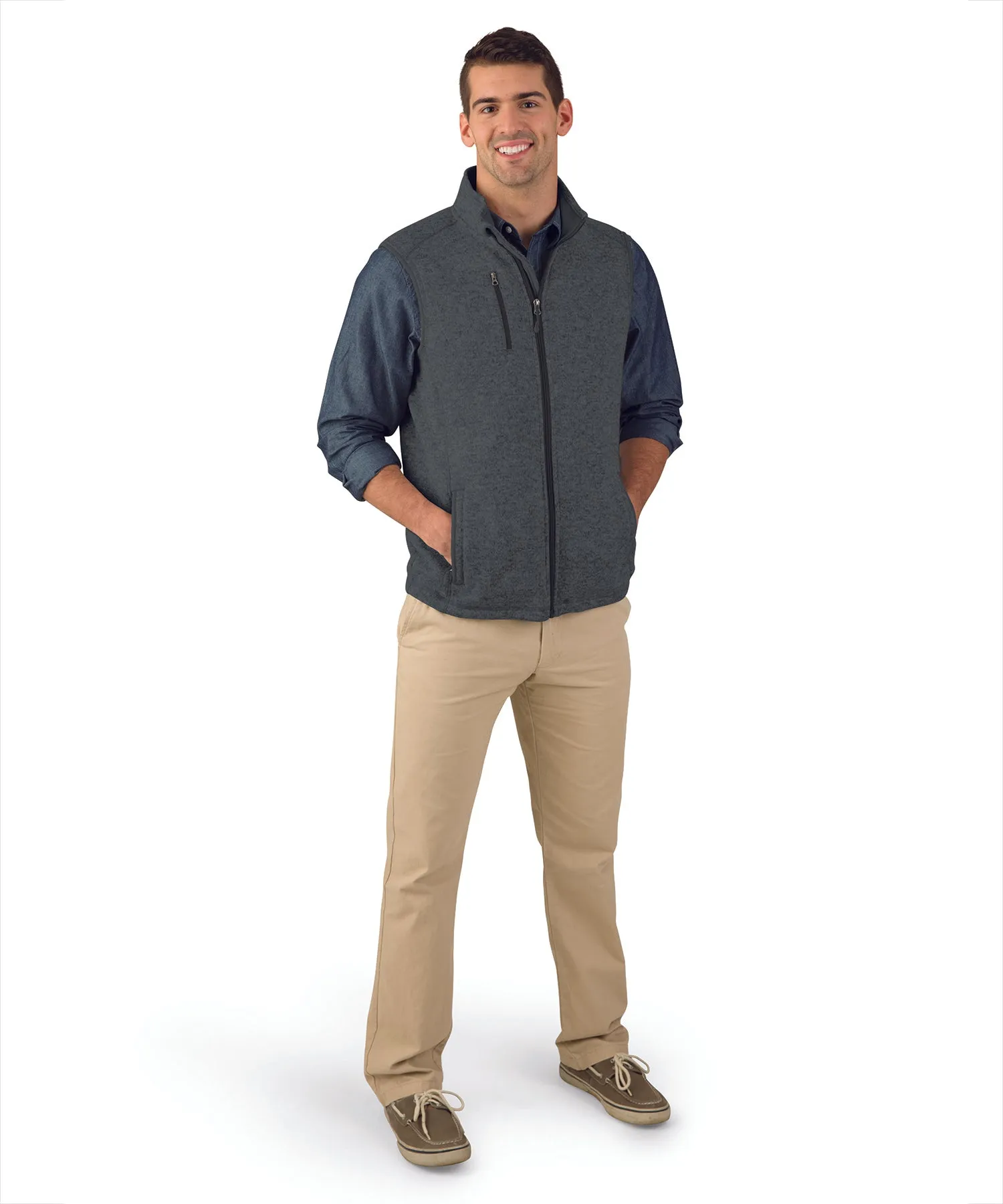 Charles River Men's Pacific Heathered Vest