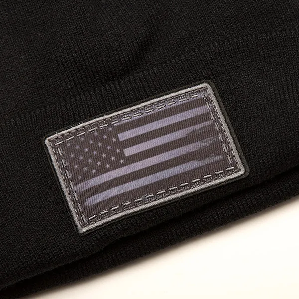 Classic Beanie | Blackout American Flag