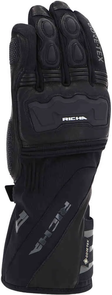 Cold Protect Gore-Tex Richa Waterproof Motorcycle Gloves, Black