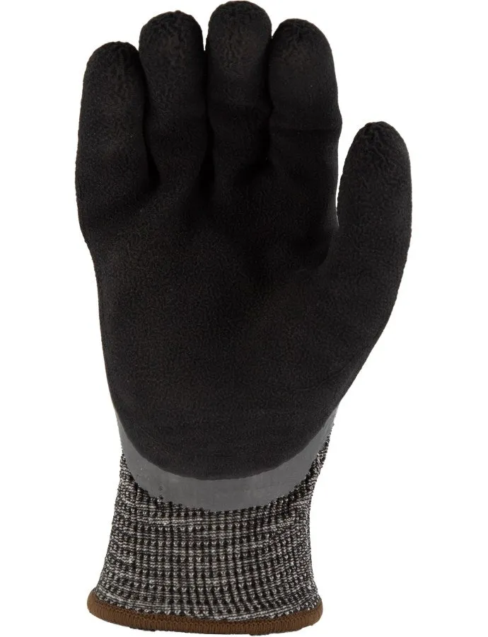 Cut-Less Korplex Cut Resistant, Water Repellent, Winter Lined Glove w/Crinkle Latex Palm Coating, A6 - 1 Pair