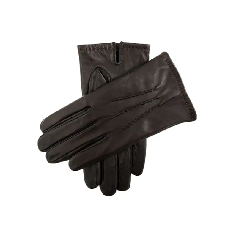 Dents Aviemore Men's Touchscreen Fleece Lined Leather Gloves 5-9202 BROWN