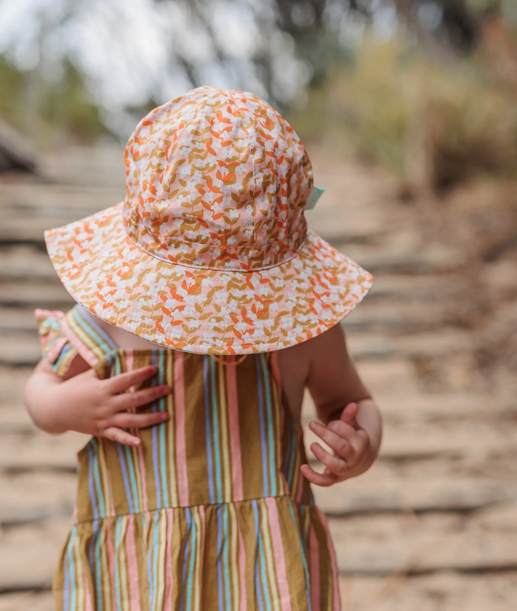 Flower Vines Wide Brim Sunhat