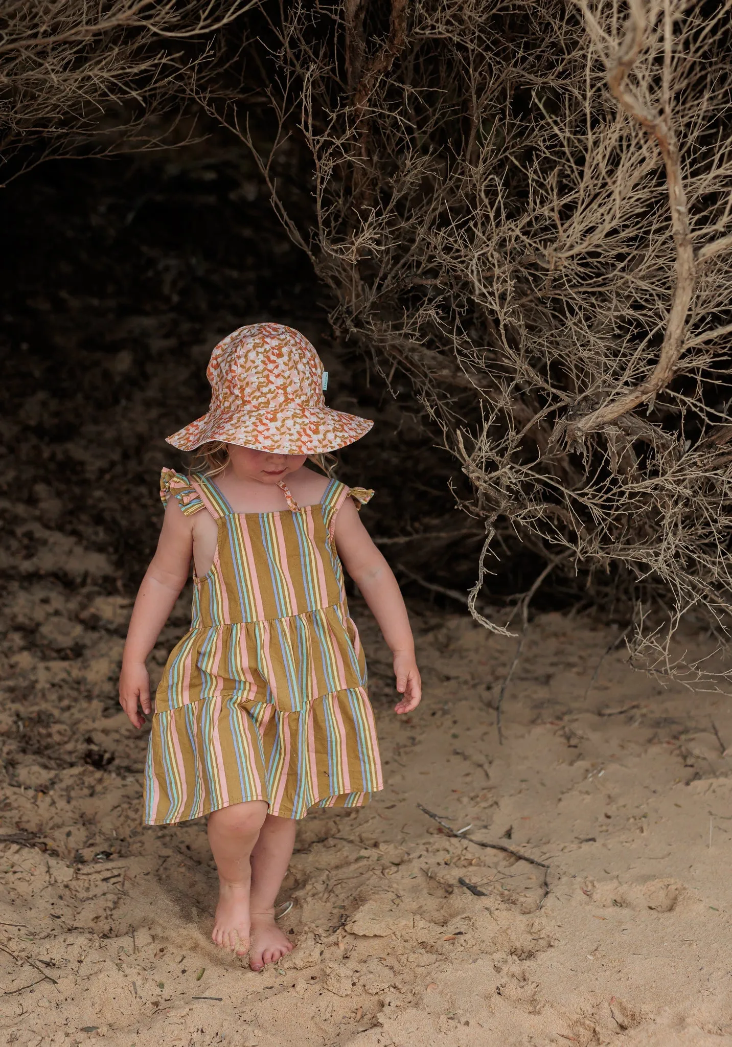 Flower Vines Wide Brim Sunhat