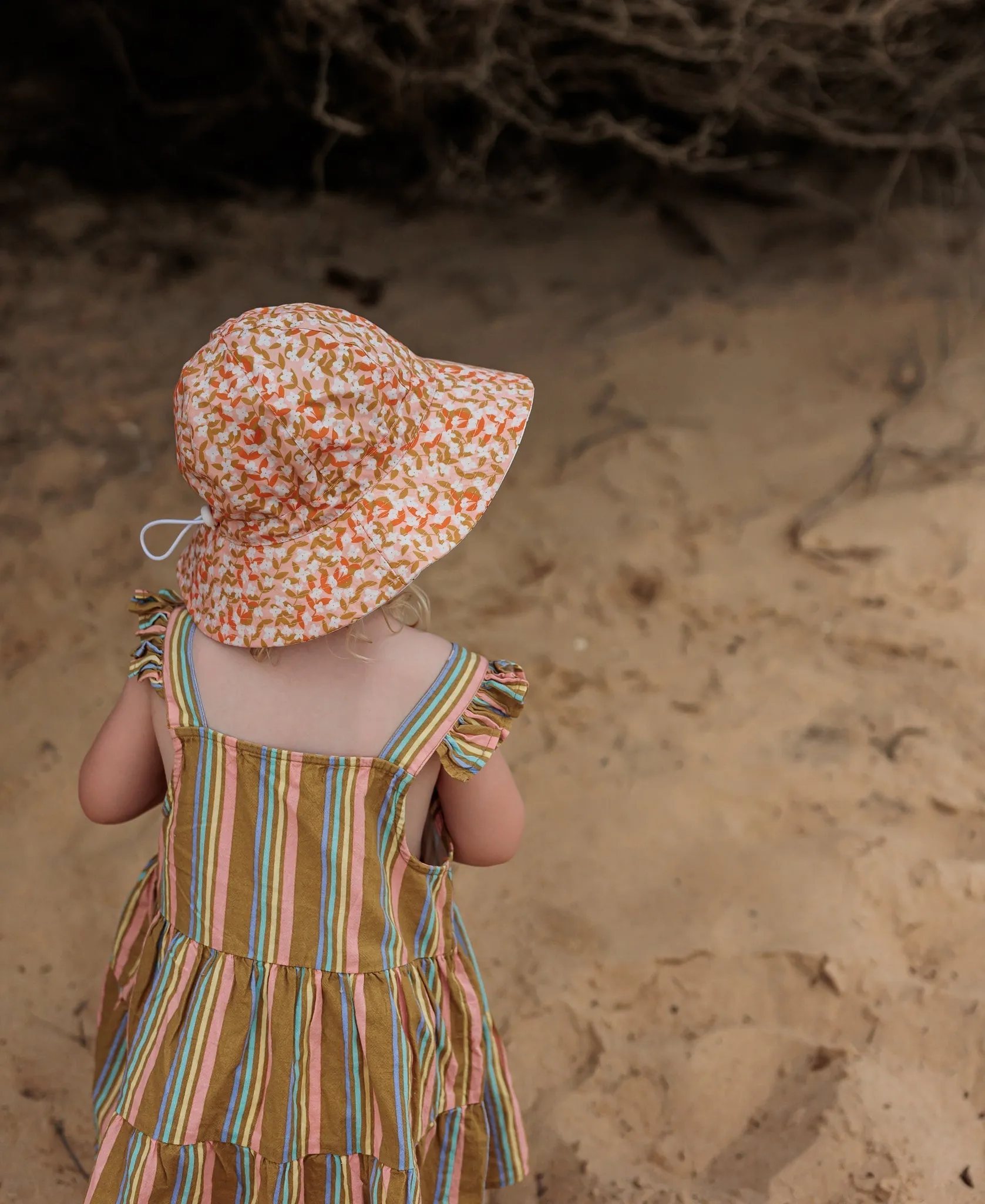 Flower Vines Wide Brim Sunhat