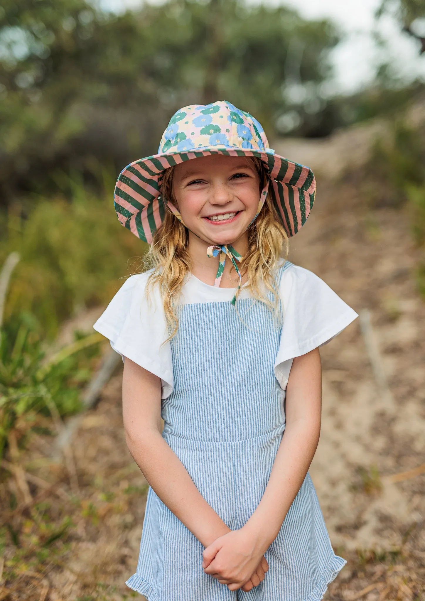 Full Bloom Wide Brim Reversible Sunhat