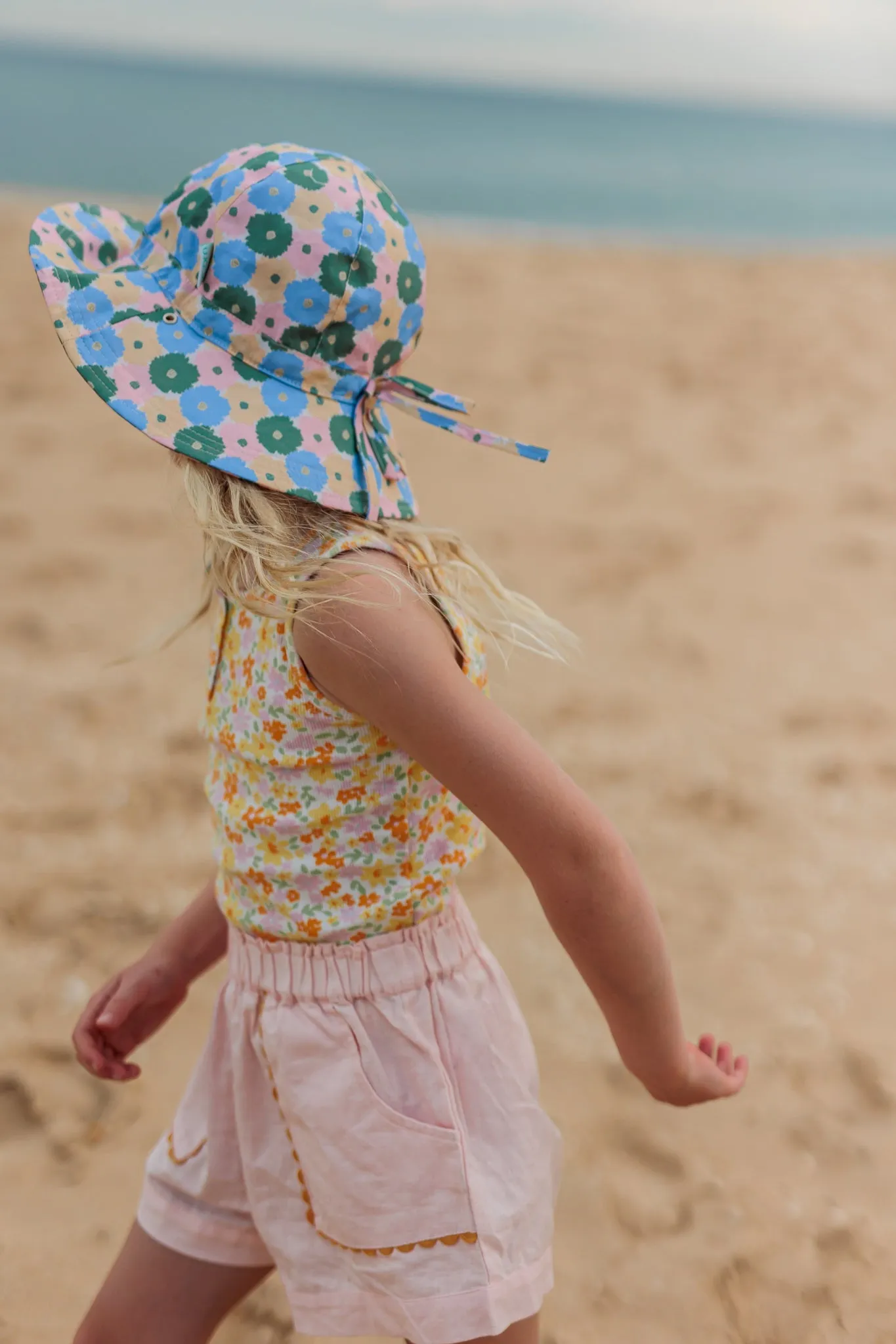 Full Bloom Wide Brim Reversible Sunhat