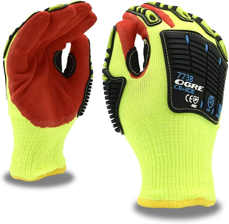 Ice Gloves, Cut-Resistant, ANSI Cut Level A5