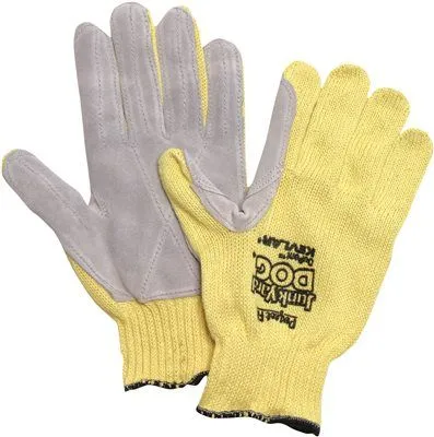 Junk Yard Dog Kevlar Gloves Mens Yellow