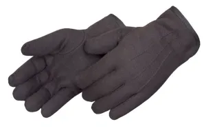 Lined Brown Jersey Gloves