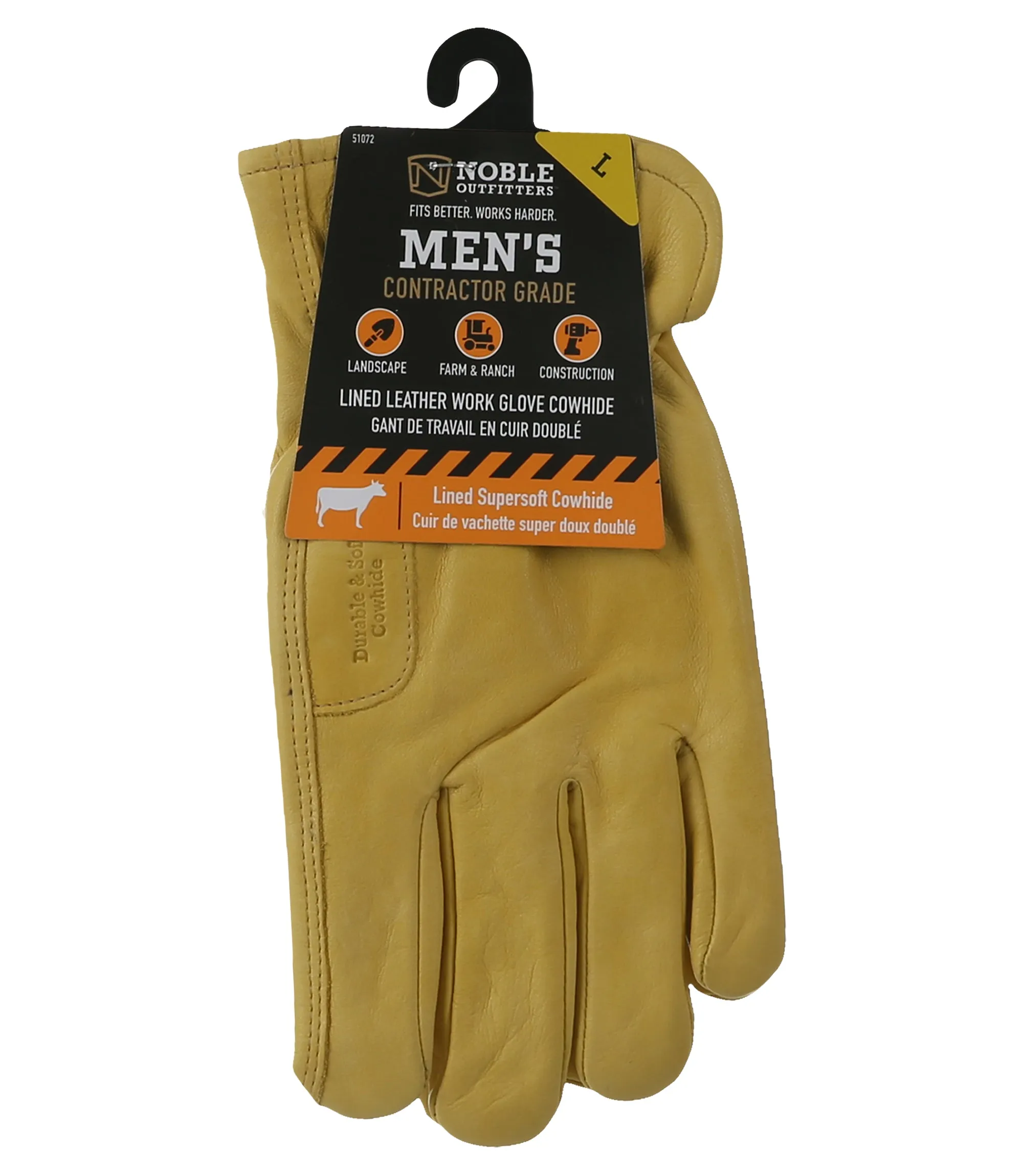 Men's Fleece Lined Leather Work Glove – Cowhide