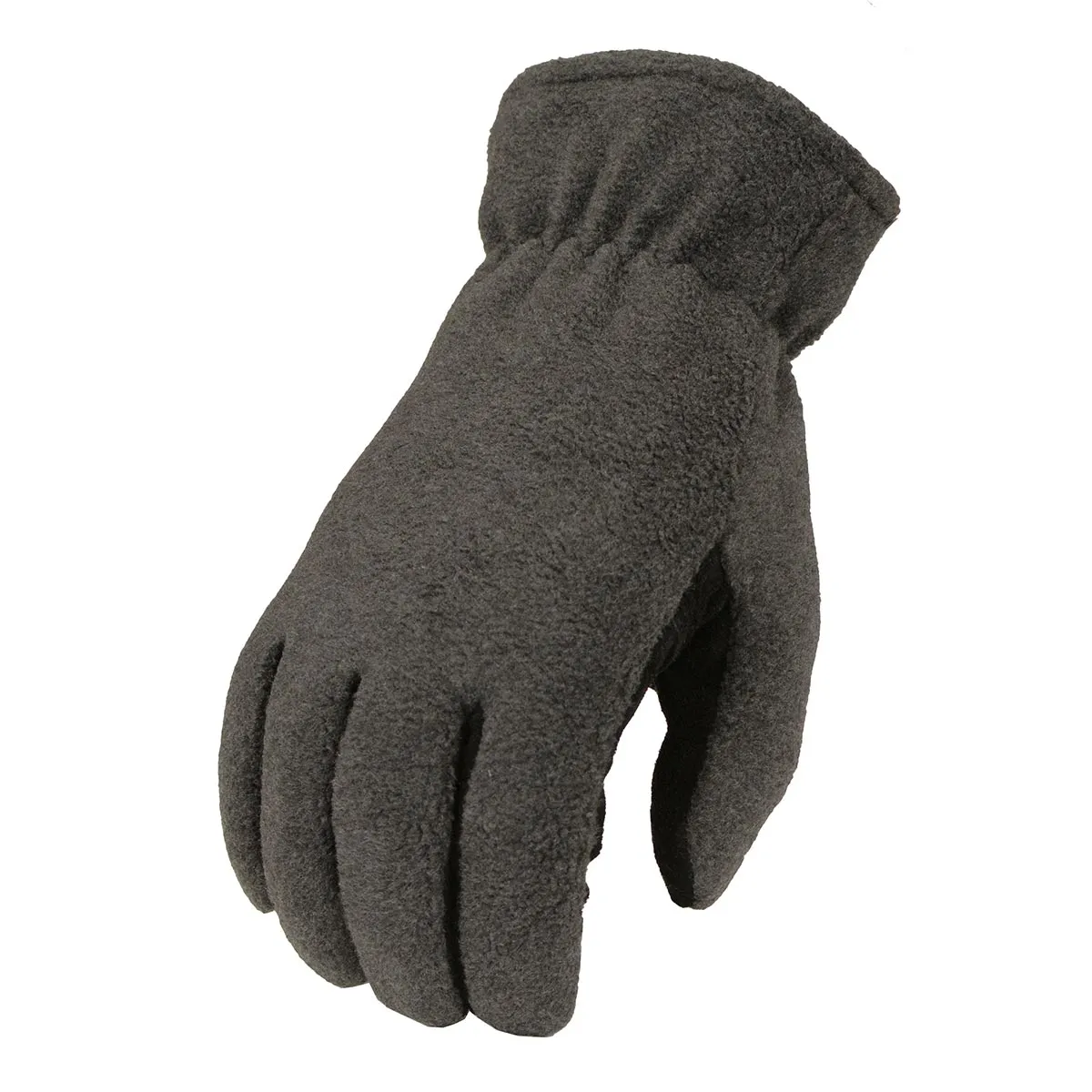 Milwaukee Leather G057 Men's Black and Grey Fleece with Suede Palm Thermal Lined Gloves