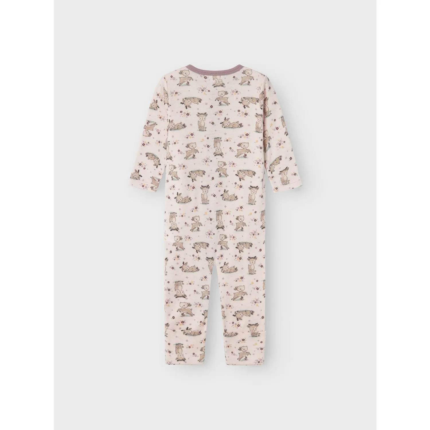 Name It Lilac Ash AOP Willit Wool Onesie