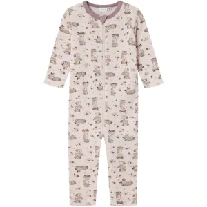 Name It Lilac Ash AOP Willit Wool Onesie