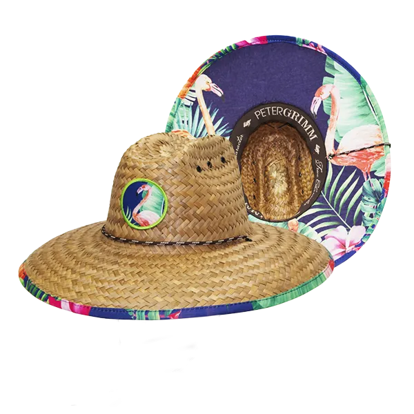 Peter Grimm - Flamingo Straw Lifeguard Hat