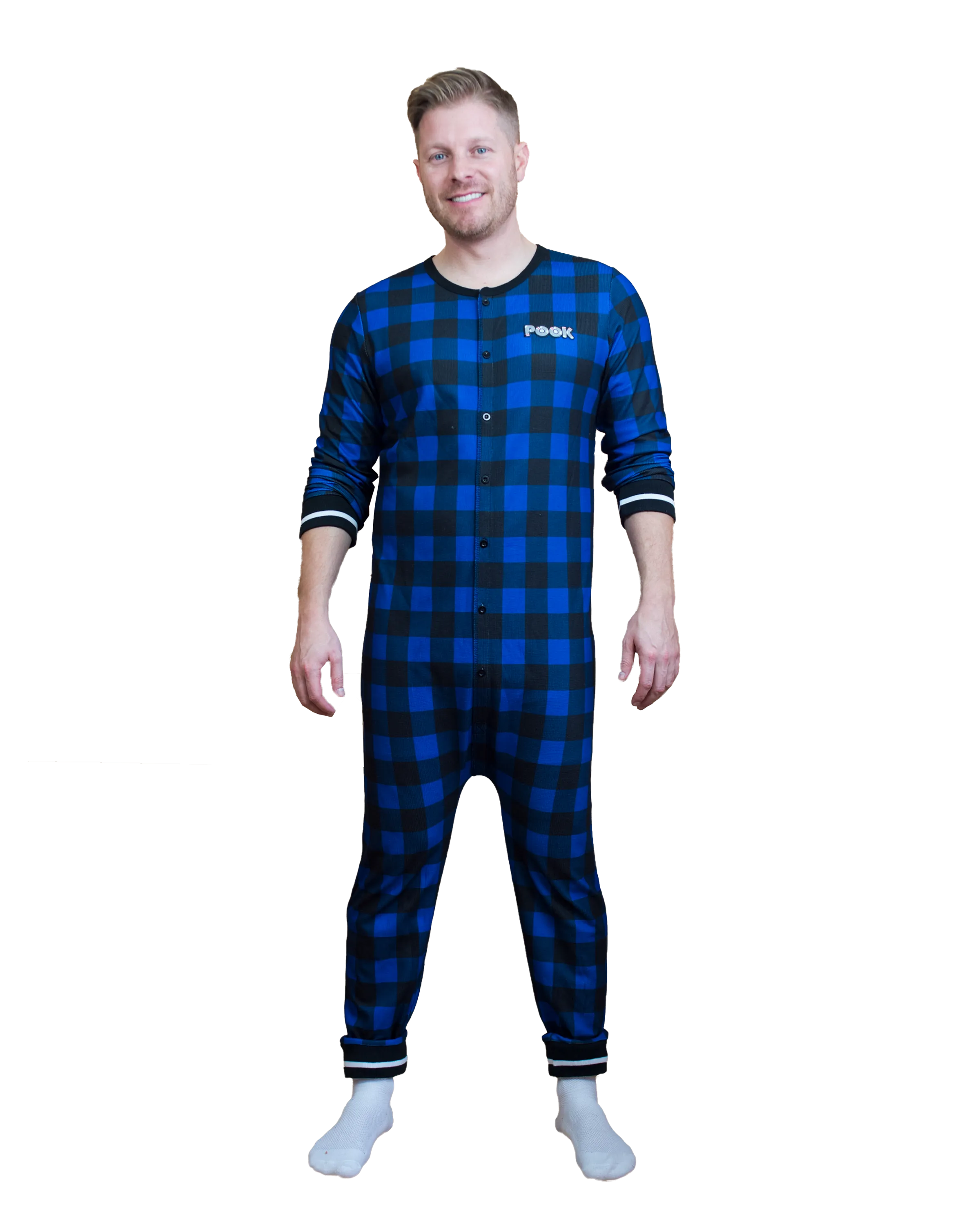 Pook (Blue Plaid) Union Suit