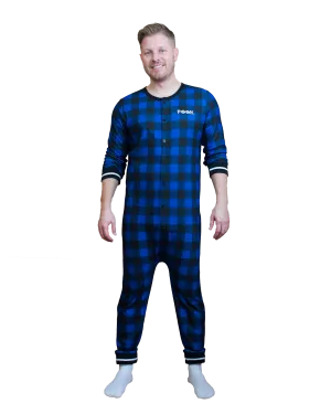 Pook (Blue Plaid) Union Suit