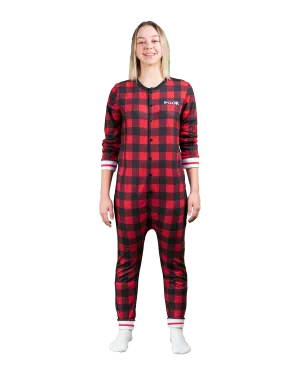 POOK (Red Plaid) Union Suit