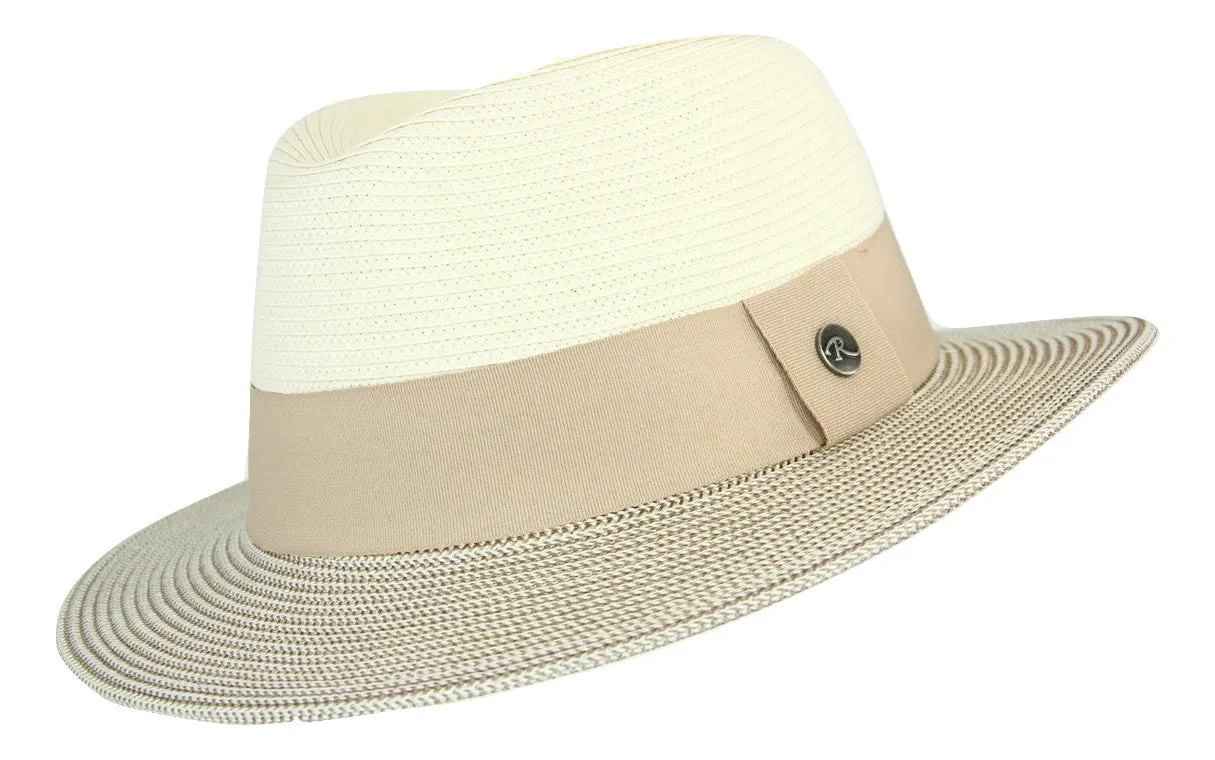 Rigon Margot Short Brim Fedora - Stone