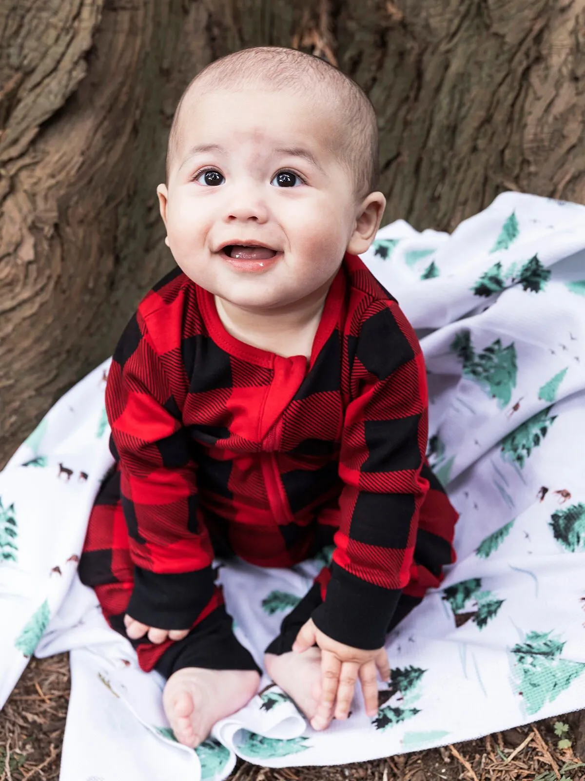 Thermal Buffalo Plaid Infant Onesie