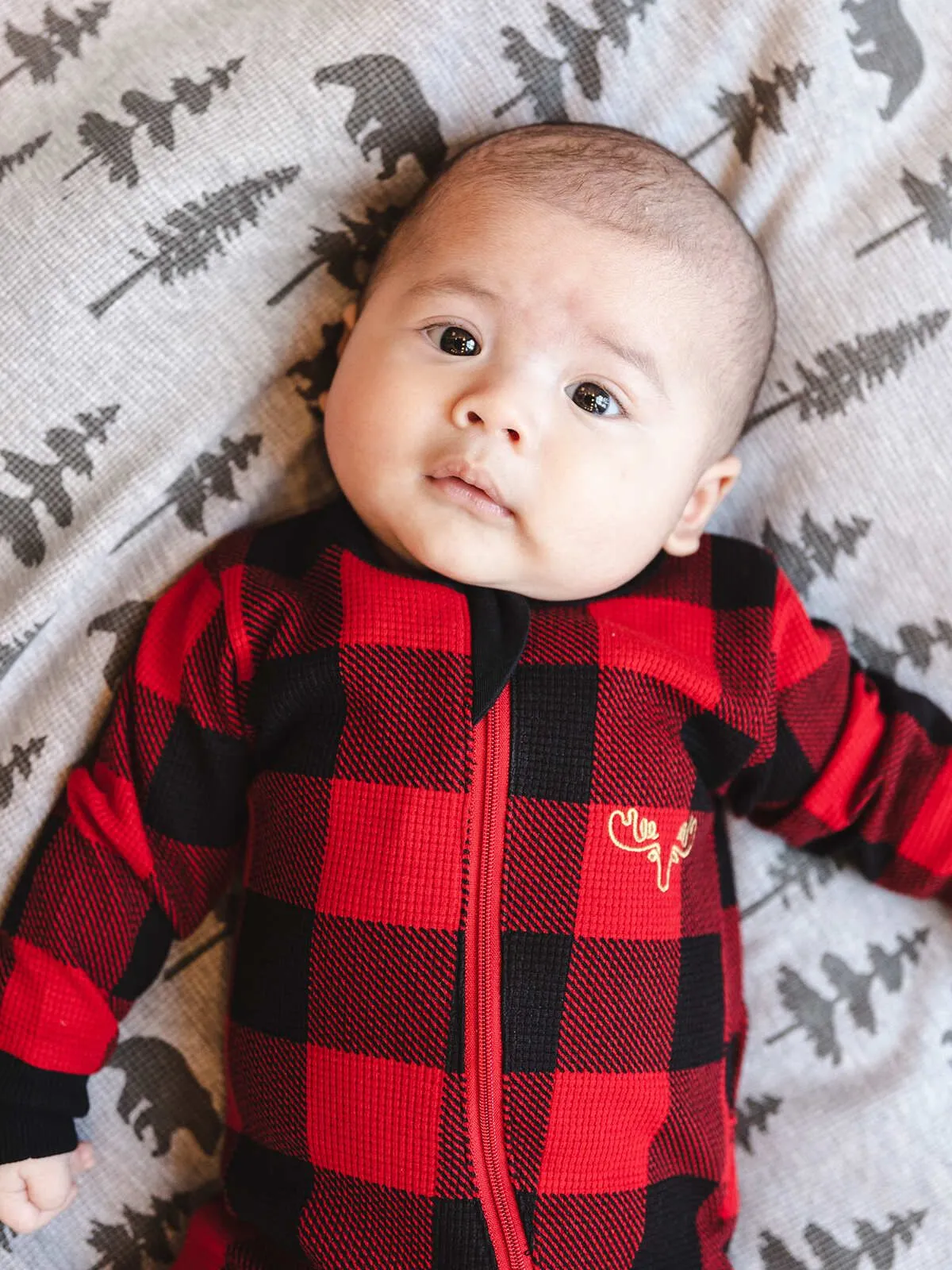 Thermal Buffalo Plaid Infant Onesie