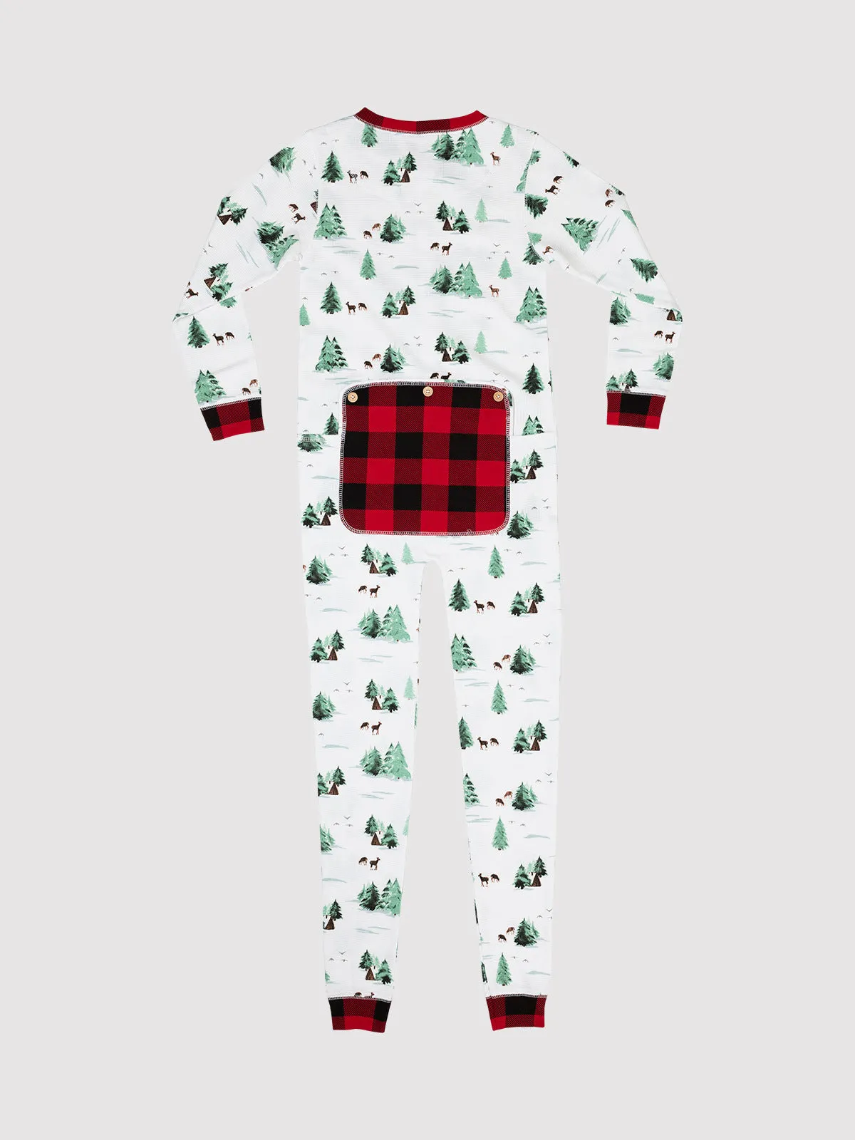 Thermal Watercolor Trees/Cabin Kids Onesie