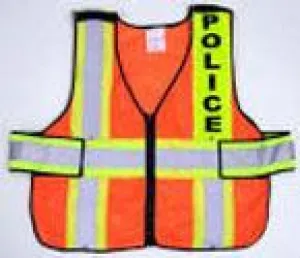 V11 ANSI Class 2 Snap-Up Command Vest with High Contrast 4" Reflective Stripes