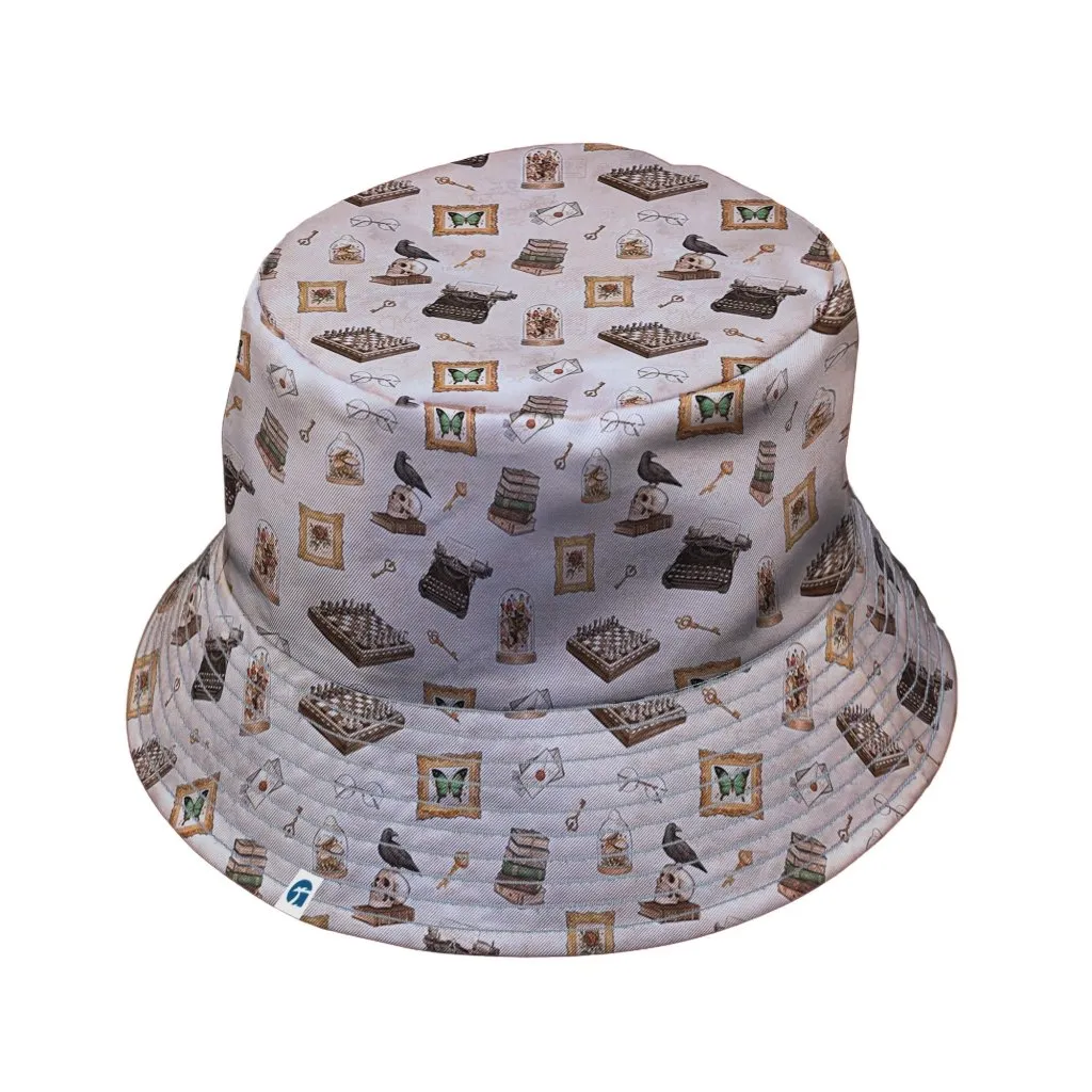 Vintage Gothic Library Bucket Hat