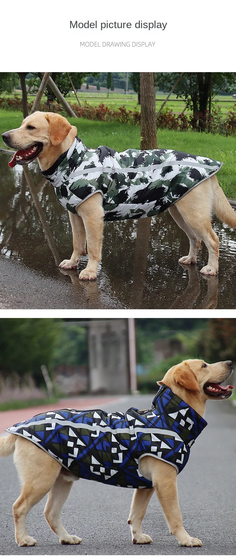 Winter Windproof and Waterproof Dog Jackets