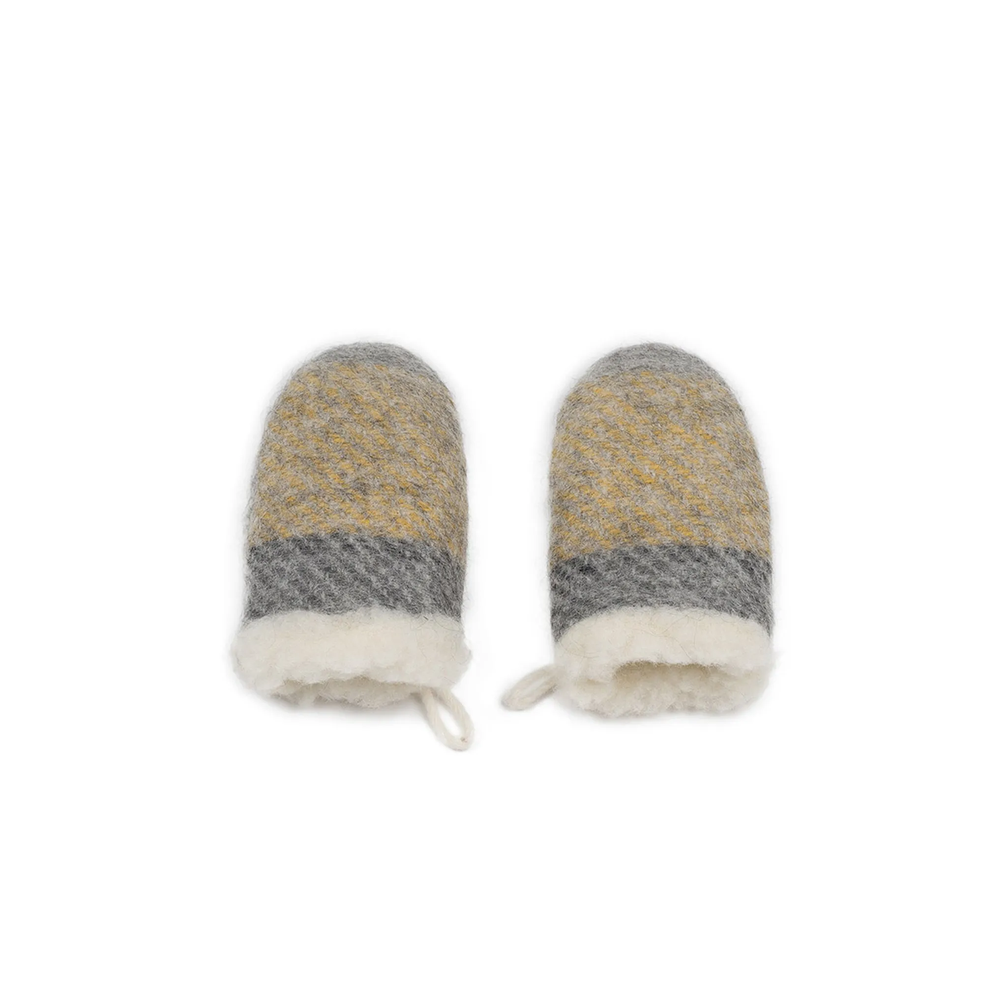 Wool mittens YELLOW