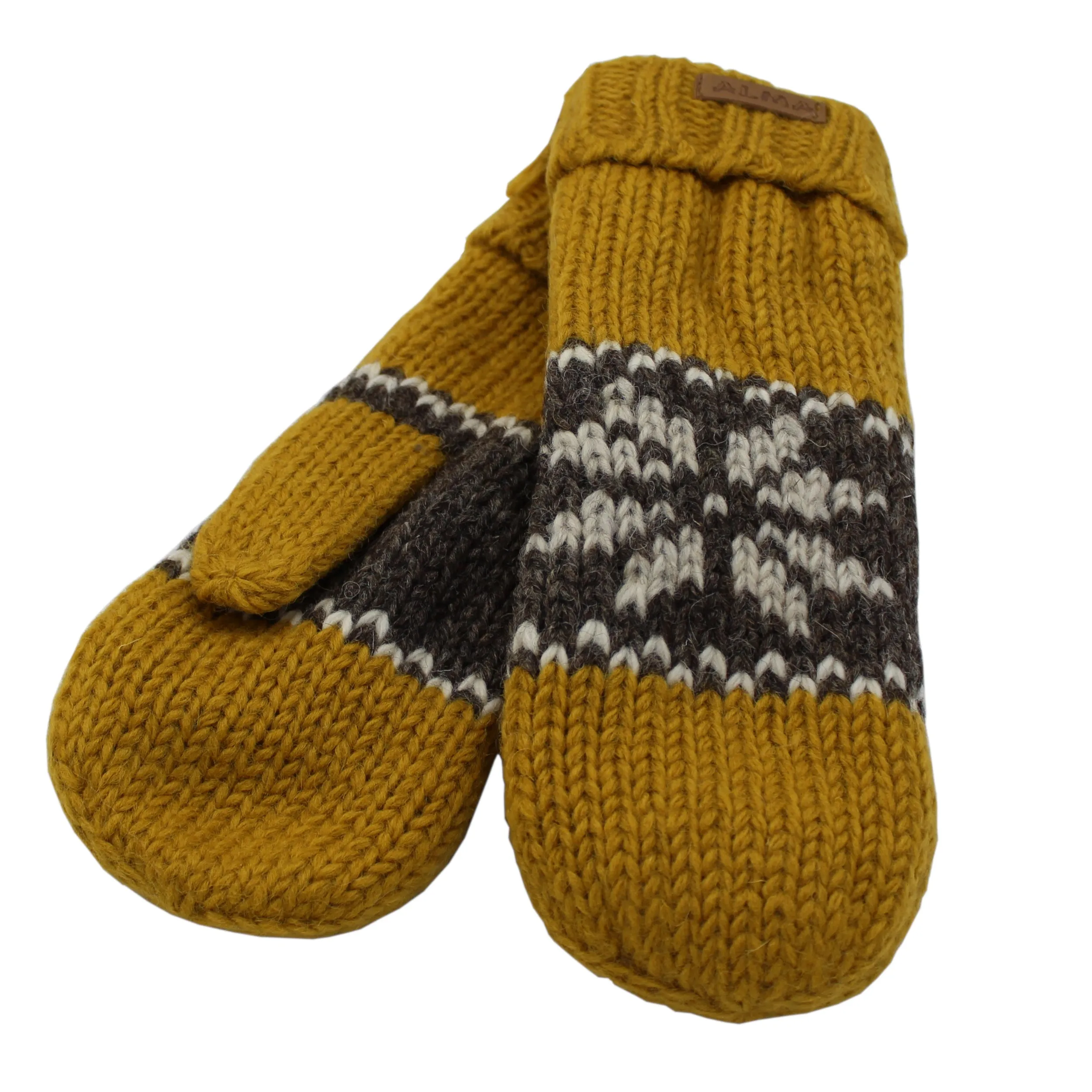 Wool Mitts w. Sherpa lining