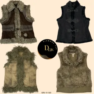 Y2K Mongolia Luxe Fur Vests Set (GRV-11-120)